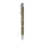 Aluminium pen met soft-touch coating en zwarte inkt weergave bedrukking logo 2