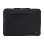Gerecyclede polyester laptophoes, gevoerd, Case Logic Invigo 14 inch kleur zwart tweede weergave voorkant