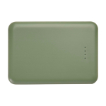 Slanke en stijlvolle powerbank van gerecycled plastic 5.000 mAh derde weergave voorkant