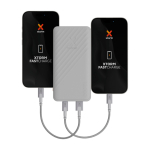Powerbank met snelle lading en FastCharge-technologie 10.000 mAh kleur wit vierde weergave