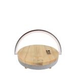 Speaker van 10W met LED-licht en draadloos laadstation Prixton 4-in-1 met afdrukgebied