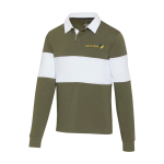 Unisex rugbyshirt van biologisch katoen 280 g/m2 Elevate NXT weergave zeefdruk