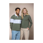 Unisex rugbyshirt van biologisch katoen 280 g/m2 Elevate NXT luxe weergave