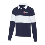 Unisex rugbyshirt van biologisch katoen 280 g/m2 Elevate NXT weergave zeefdruk