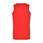 Sportshirt voor kids met verwijderbaar label 140 g/m² Roly kleur rood tweede weergave achterkant