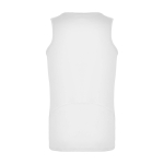 Sportshirt voor kids met verwijderbaar label 140 g/m² Roly kleur wit tweede weergave achterkant