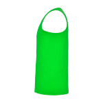 Sportshirt voor kids met verwijderbaar label 140 g/m² Roly kleur limoen groen weergave zijkant