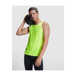 Sportshirt voor kids met verwijderbaar label 140 g/m² Roly kleur neon geel luxe weergave