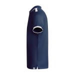 Kort sportpolo voor kinderen van polyester 140 g/m² Roly kleur marineblauw weergave zijkant