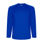 Lang sportshirt voor kinderen bedrukken 150 g/m² Roly kleur blauw