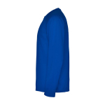 Lang sportshirt voor kinderen bedrukken 150 g/m² Roly kleur blauw weergave zijkant