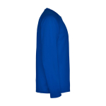 Lang sportshirt voor kinderen bedrukken 150 g/m² Roly kleur blauw tweede weergave met zijkant