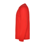 Lang sportshirt voor kinderen bedrukken 150 g/m² Roly kleur rood weergave zijkant