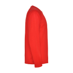 Lang sportshirt voor kinderen bedrukken 150 g/m² Roly kleur rood tweede weergave met zijkant