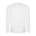 Lang sportshirt voor kinderen bedrukken 150 g/m² Roly kleur wit tweede weergave achterkant