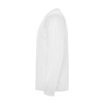 Lang sportshirt voor kinderen bedrukken 150 g/m² Roly kleur wit weergave zijkant
