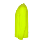 Lang sportshirt voor kinderen bedrukken 150 g/m² Roly kleur neon geel weergave zijkant