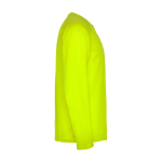 Lang sportshirt voor kinderen bedrukken 150 g/m² Roly kleur neon geel tweede weergave met zijkant