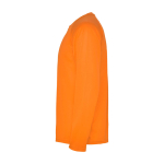 Lang sportshirt voor kinderen bedrukken 150 g/m² Roly kleur neon oranje weergave zijkant