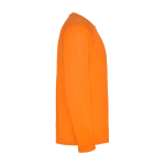 Lang sportshirt voor kinderen bedrukken 150 g/m² Roly kleur neon oranje tweede weergave met zijkant