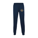 Kinderbroek van polyester met elastische tailleband 220 g/m² Roly kleur marineblauw weergave zeefdruk