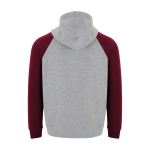Kinderhoodie in twee kleuren van zachte fleece 280 g/m² kleur bordeaux tweede weergave achterkant