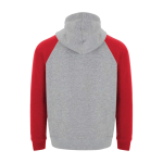 Kinderhoodie in twee kleuren van zachte fleece 280 g/m² kleur rood tweede weergave achterkant