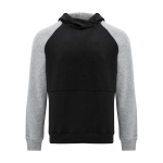 Kinderhoodie in twee kleuren van zachte fleece 280 g/m² kleur matzwart