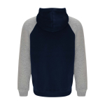 Kinderhoodie in twee kleuren van zachte fleece 280 g/m² kleur marineblauw tweede weergave achterkant