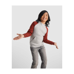 Kinderhoodie in twee kleuren van zachte fleece 280 g/m² kleur paars luxe weergave