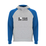 Kinderhoodie in twee kleuren van zachte fleece 280 g/m² met afdrukgebied