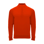 Kindertrui met lange mouwen en korte rits 200 g/m² Roly kleur rood