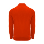 Kindertrui met lange mouwen en korte rits 200 g/m² Roly kleur rood tweede weergave achterkant