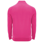 Kinder sweatshirt met lange mouw en korte rits 200 g/m² Roly kleur neon roze tweede weergave achterkant
