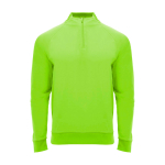 Kindertrui met lange mouwen en korte rits 200 g/m² Roly kleur neon groen