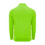 Kindertrui met lange mouwen en korte rits 200 g/m² Roly kleur neon groen tweede weergave achterkant