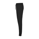Kinder sportbroek van katoen en polyester 280 g/m² Roly kleur zwart weergave zijkant
