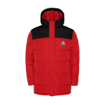 Gevoerde kinderjas van polyester met elastische boorden Roly kleur rood