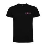 T-shirt voor kinderen van katoen in tricot 165 g/m² Roly kleur zwart weergave zeefdruk