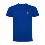 T-shirt voor kinderen van katoen in tricot 165 g/m² Roly kleur blauw weergave zeefdruk