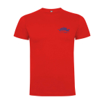 T-shirt voor kinderen van katoen in tricot 165 g/m² Roly kleur rood weergave zeefdruk