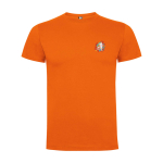 T-shirt voor kinderen van katoen in tricot 165 g/m² Roly kleur oranje weergave zeefdruk