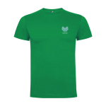 T-shirt voor kinderen van katoen in tricot 165 g/m² Roly kleur tropisch groen weergave zeefdruk