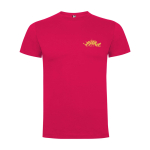 T-shirt voor kinderen van katoen in tricot 165 g/m² Roly kleur fuchsia weergave zeefdruk
