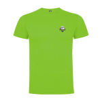 T-shirt voor kinderen van katoen in tricot 165 g/m² Roly kleur limoen groen weergave zeefdruk