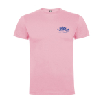 T-shirt voor kinderen van katoen in tricot 165 g/m² Roly kleur lichtroze weergave zeefdruk