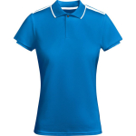 Polyester poloshirt met korte mouwen voor dames, 140 g/m², Roly kleur koningsblauw