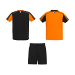 Unisex sportset van polyester met 2 T-shirts 140 g/m² Roly kleur oranje