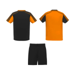 Unisex sportset van polyester met 2 T-shirts 140 g/m² Roly kleur oranje tweede weergave achterkant