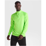 Sportief sweatshirt van polyester met halve rits 200 g/m² Roly kleur grijs luxe weergave
